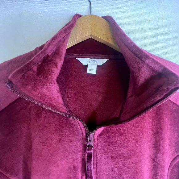 Croft & Barrow NWT The Lush Velour Jacket Size Small - Picture 4 of 11